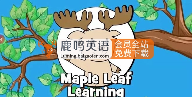 英文儿歌自然拼读动画《Maple Leaf Learning》全410集，1080P高清视频带英文字幕，百度网盘下载！