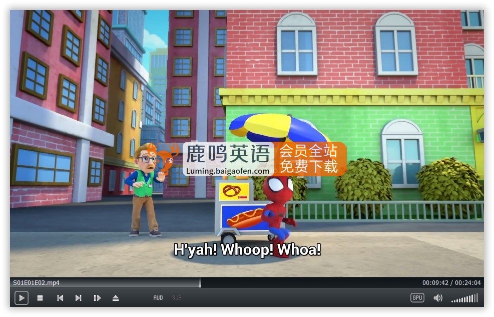 英文版《Spidey and His Amazing Friends蜘蛛侠和他的神奇朋友们》全三季共168集，1080P高清视频带英文字幕，百度网盘下载！