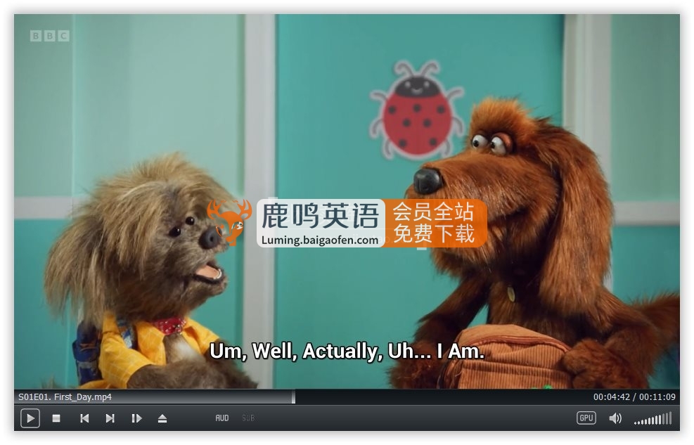 BBC英文动画《Dodges Pup School 小狗学校》全13集视频 13集儿歌，1080P高清视频带英文字幕，百度网盘下载！