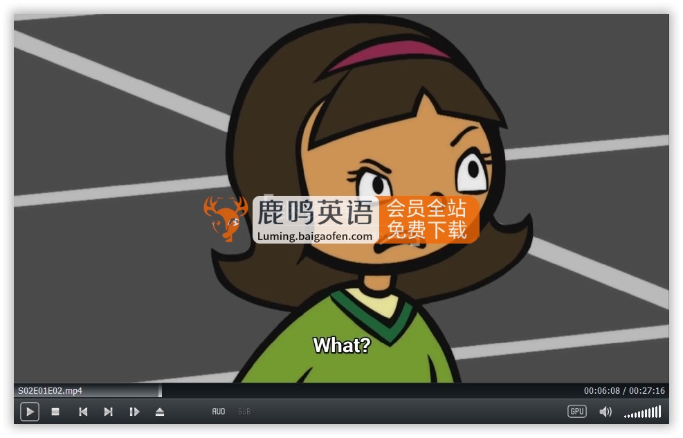 美国PBS英文动画《WordGirl 单词女孩》全1-8季共260集，1080P高清视频带英文字幕，百度网盘下载！