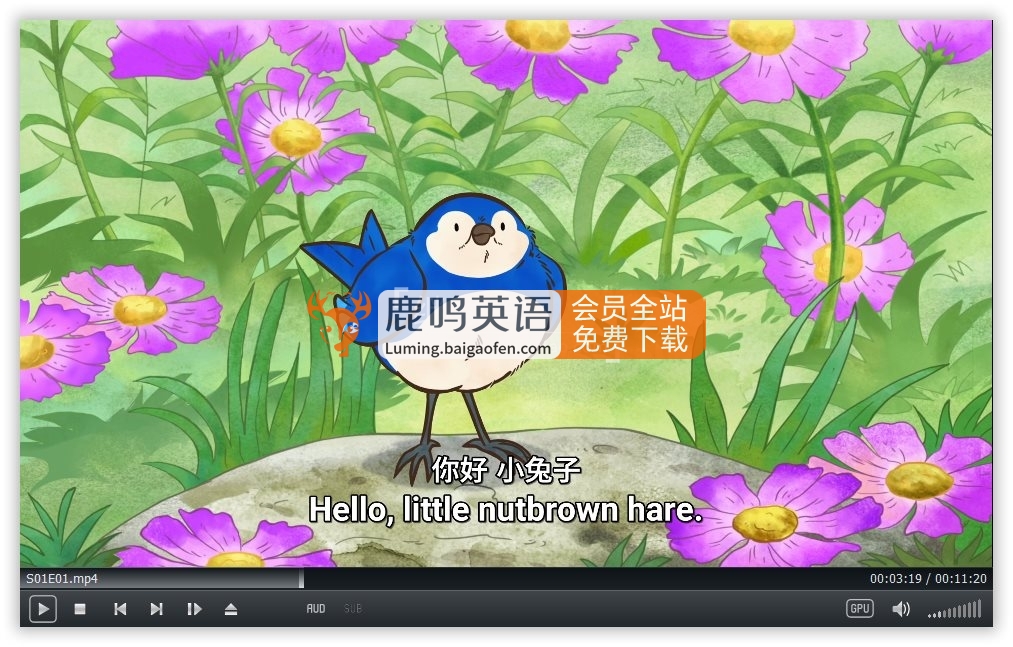 中英文字幕《猜猜我有多爱你Guess How Much I Love You》英语动画片，全三季共78集，1080P高清视频，百度网盘下载！