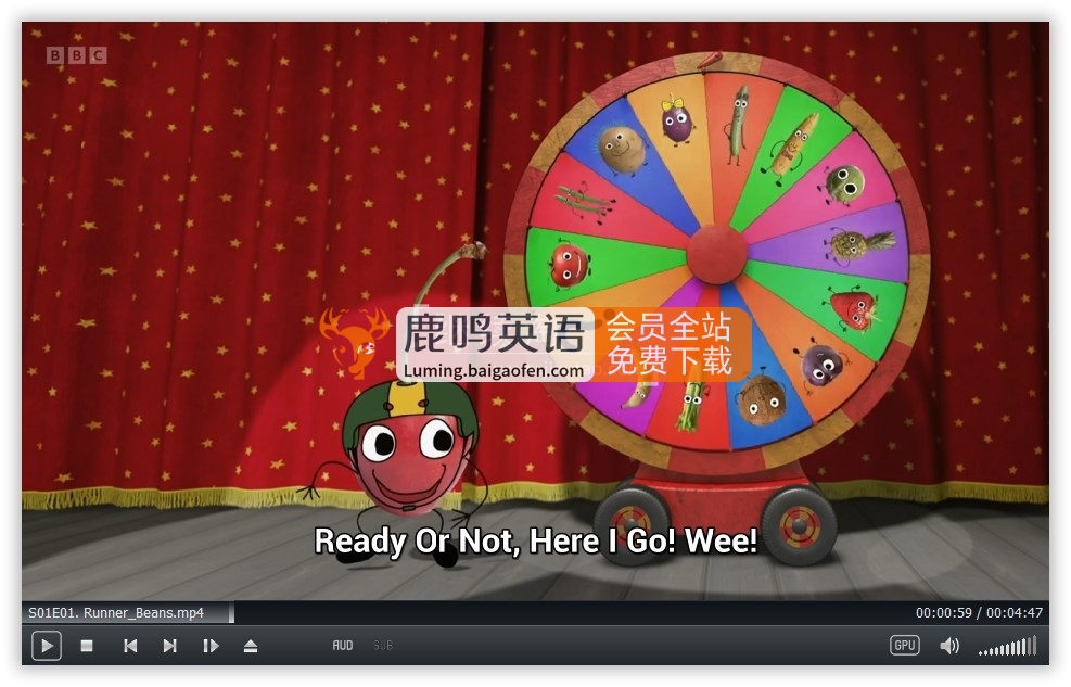 BBC水果蔬菜认知英文动画片《Roots and Fruits》全2季共47集，1080P高清视频带英文字幕，百度网盘下载！