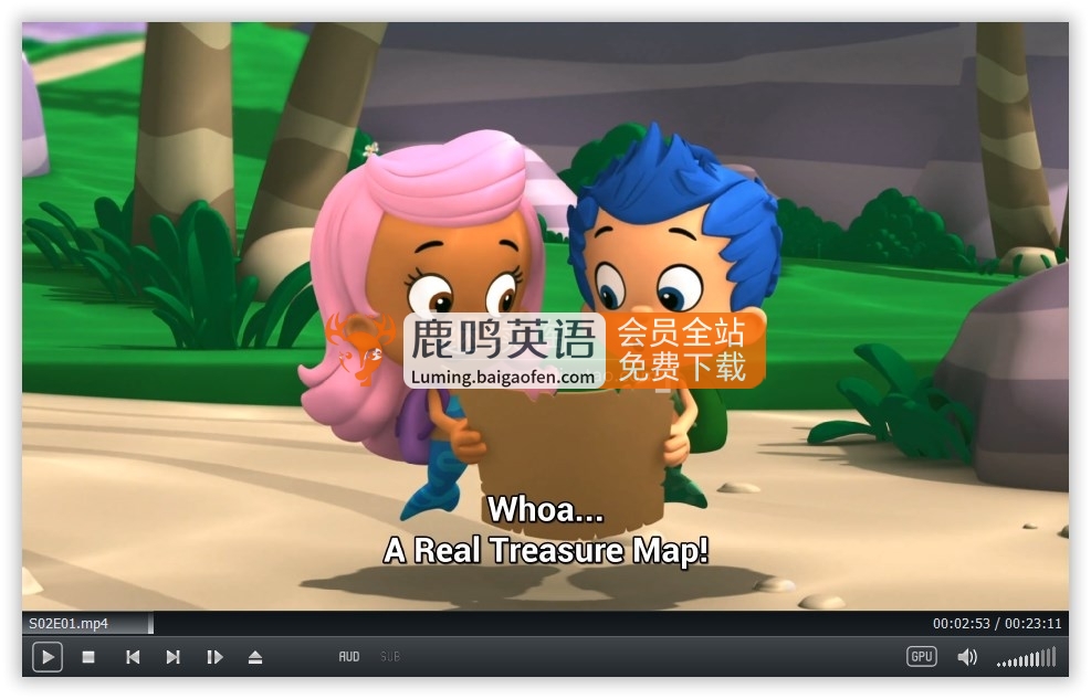 美国Nick Jr.学龄前英语动画片《Bubble Guppies 泡泡孔雀鱼》全六季共121集，1080P高清视频带英文字幕，百度网盘下载！