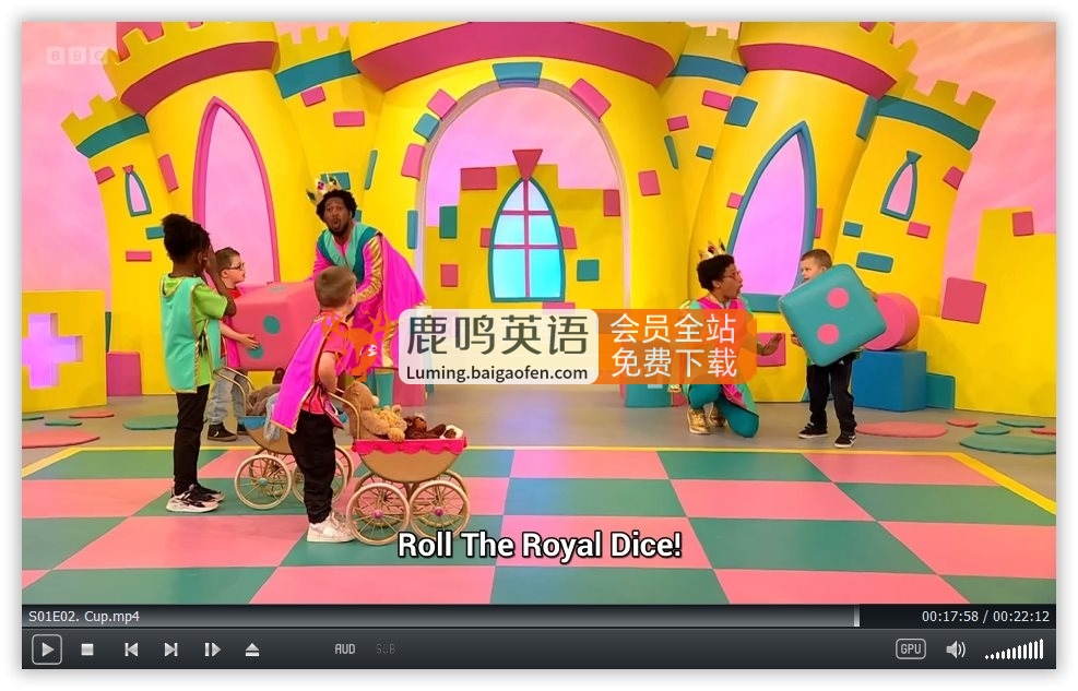 CBeebies学龄前儿童节目《Playtime Towers》全5集，1080P高清视频带英文字幕，百度网盘下载！