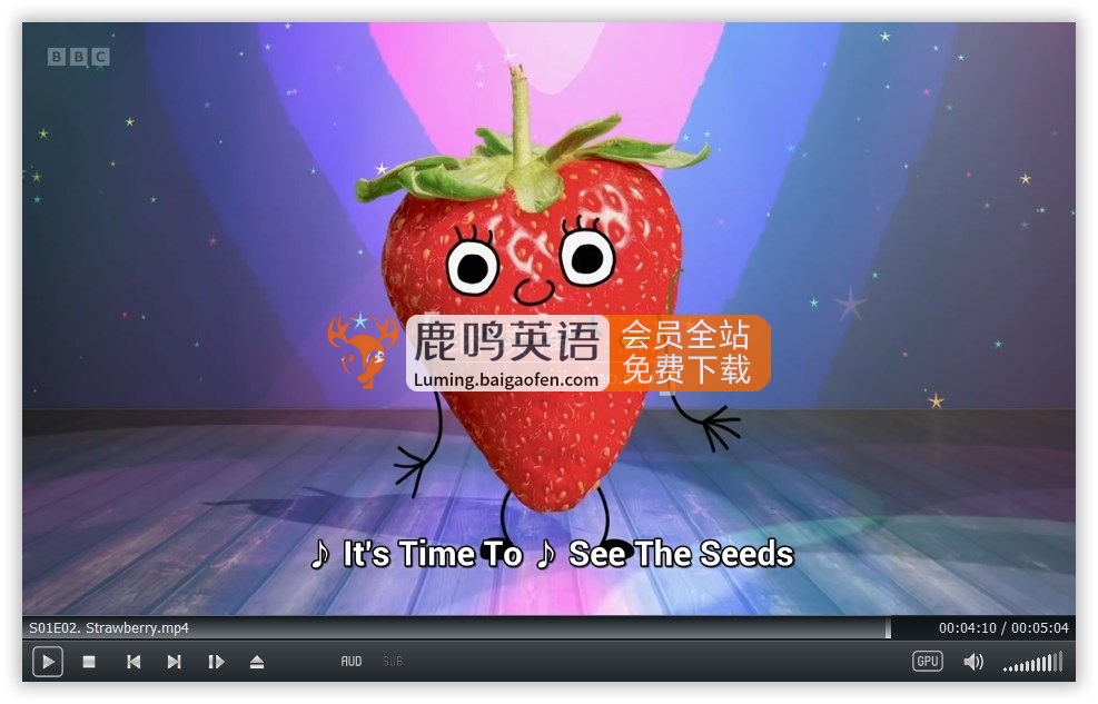 BBC水果蔬菜认知英文动画片《Roots and Fruits》全2季共47集，1080P高清视频带英文字幕，百度网盘下载！