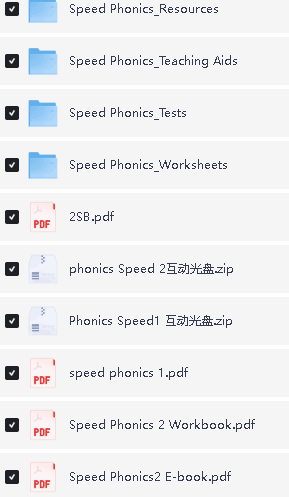 自然拼读教材《Speed phonics》含课本 课件 练习册 检测单 音频全套下载第2张-惠学吧 Image