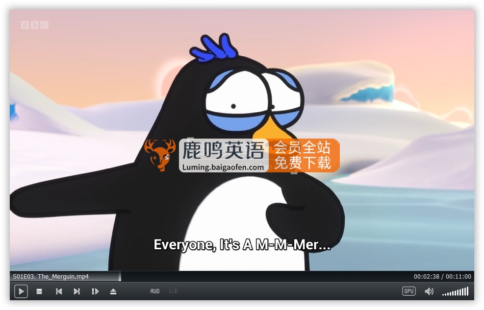 BBC英文动画《Piripenguins 皮里企鹅》全26集，1080P高清视频带英文字幕，百度网盘下载！