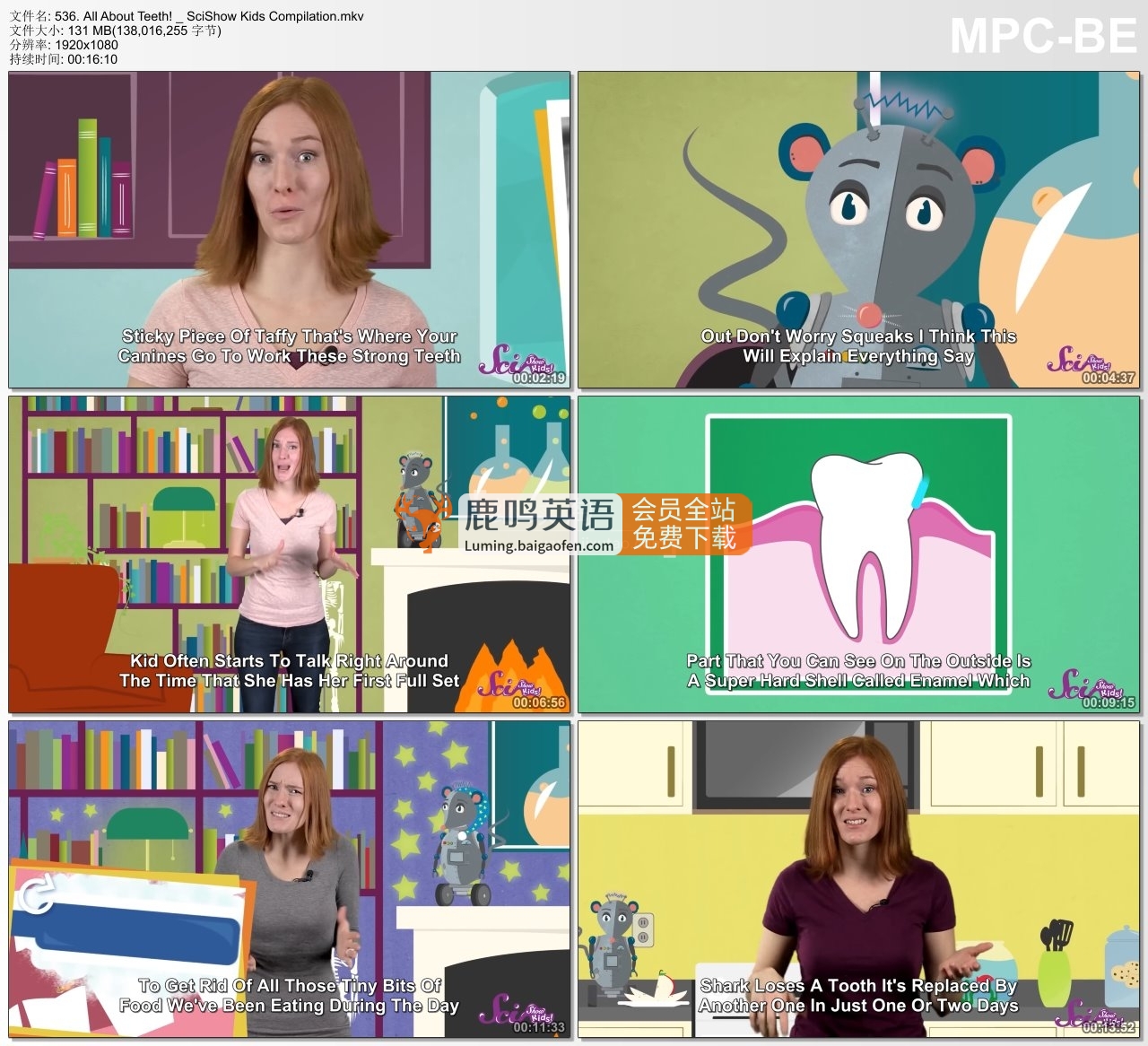 Youtube《SciShow Kids美国科学秀》生活常识科普节目,全571集,1080P高清视频带英文字幕,百度网盘下载! Youtube《SciShow Kids美国科学秀》生活常识科普节目,全571集,1080P高清视频带英文字幕,百度网盘下载!