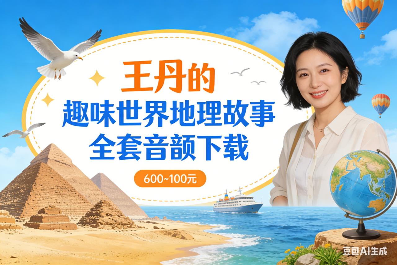 王丹的趣味世界地理故事全套音频下载第1张-惠学吧 Image