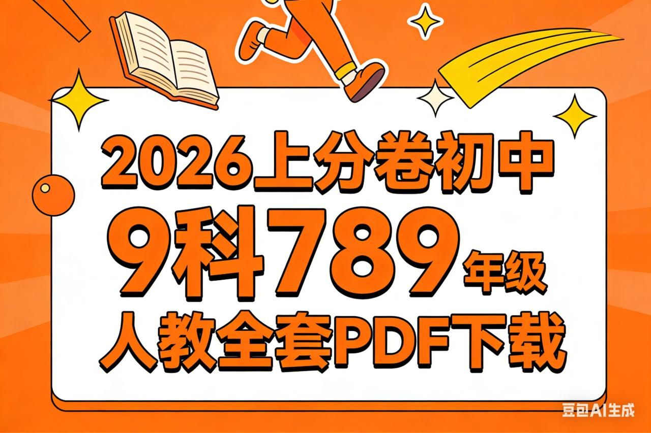 2026理想树上分卷初中9科789年级人教全套PDF下载第1张-惠学吧 Image